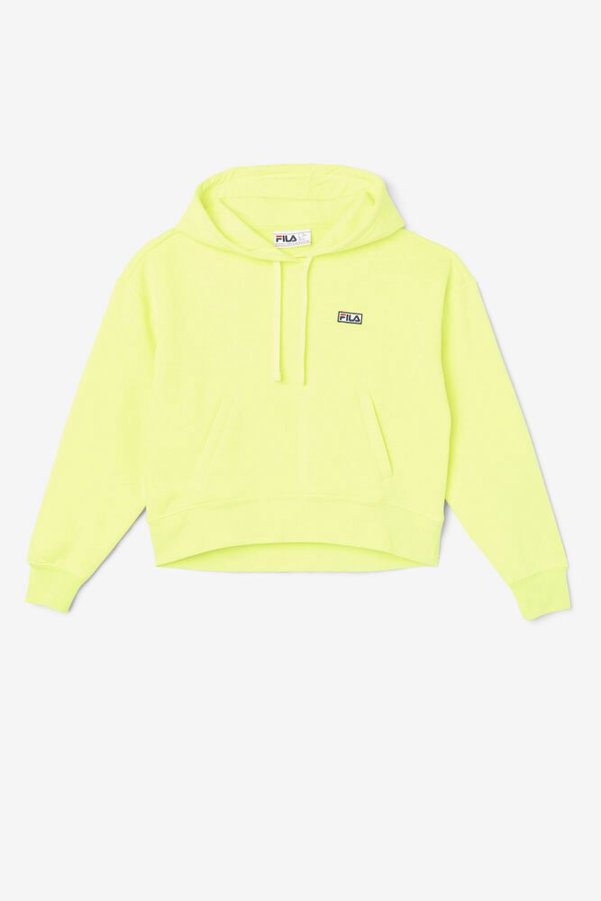 Fila Hoodie Marina Womens Yellow - India KOM-457382